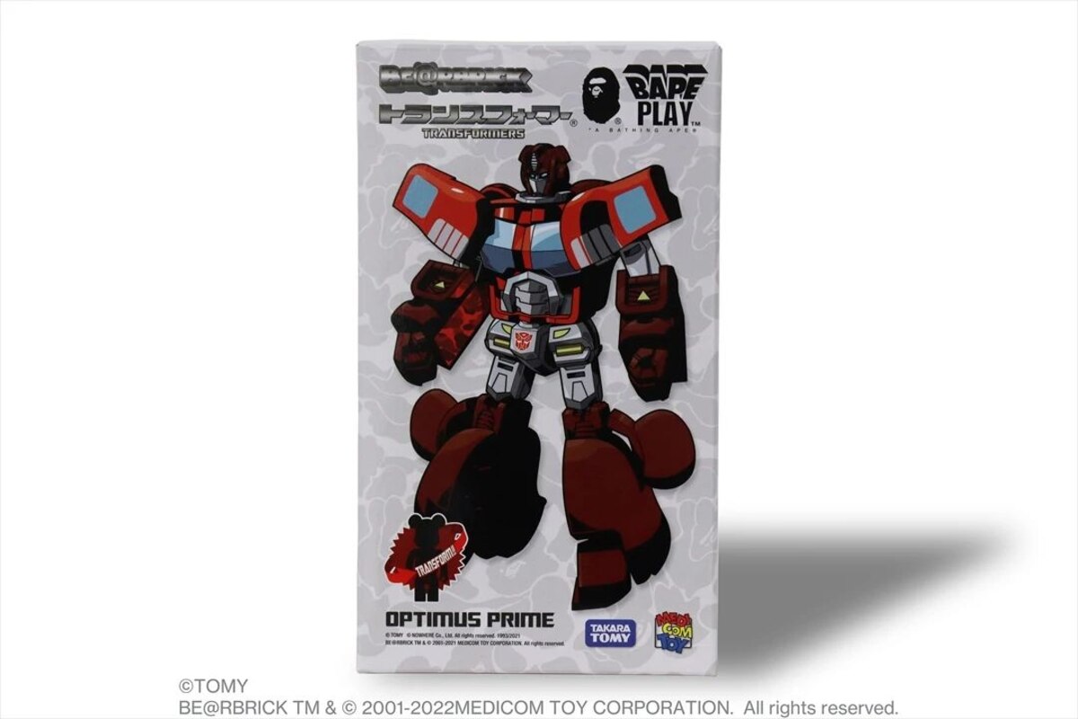 Transformers x BAPE 200% Red Version Optimus Prime Official Images